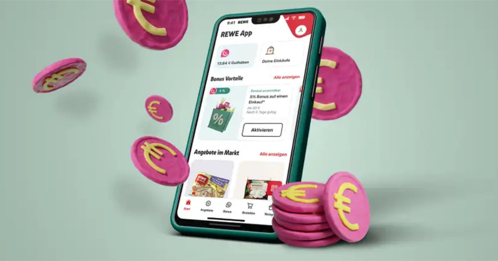 Apps von Supermärkten erfreuen sich in Deutschland wachsender Beliebtheit