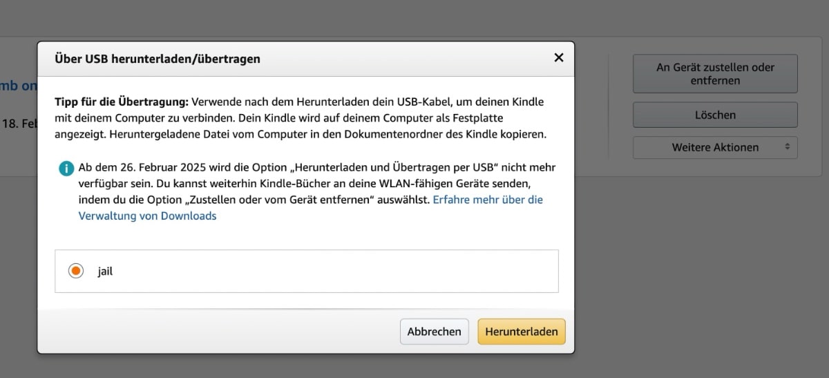 Download von E-Books wird auch in Deutschland eingestellt