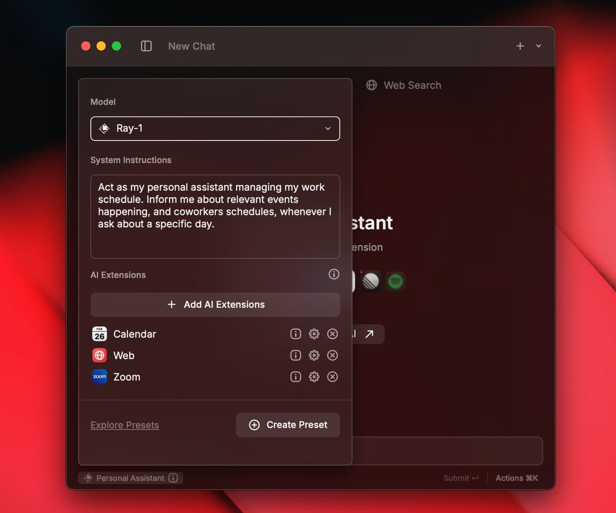 Raycast veröffentlicht Version 1.93.0 mit neuen KI-Erweiterungen